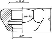 MUBEA Überwurfmutter M42 für MUBEA Lochstanzen