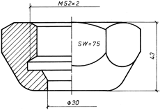 MUBEA Überwurfmutter M52 für MUBEA Lochstanzen